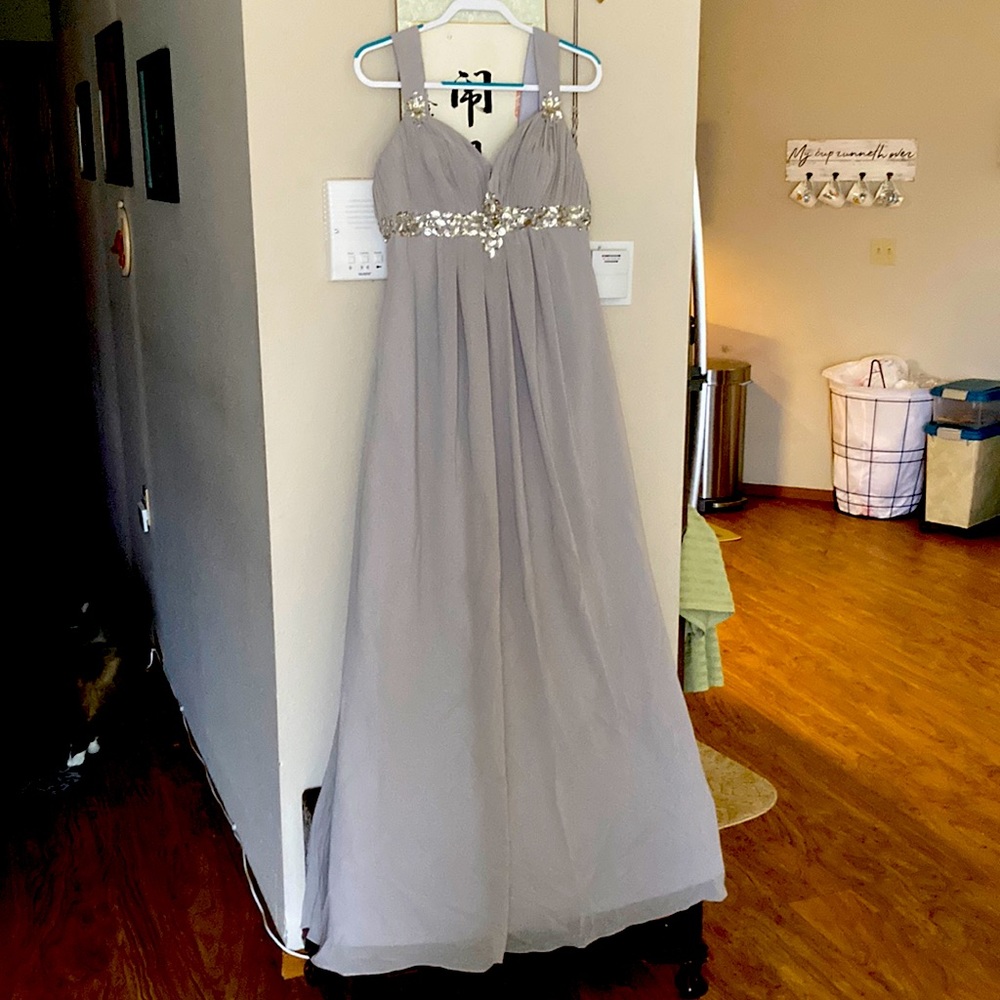 Gray Prom Dress